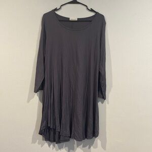 Larace Gray Long Sleeve Jersey Dress - Size Large